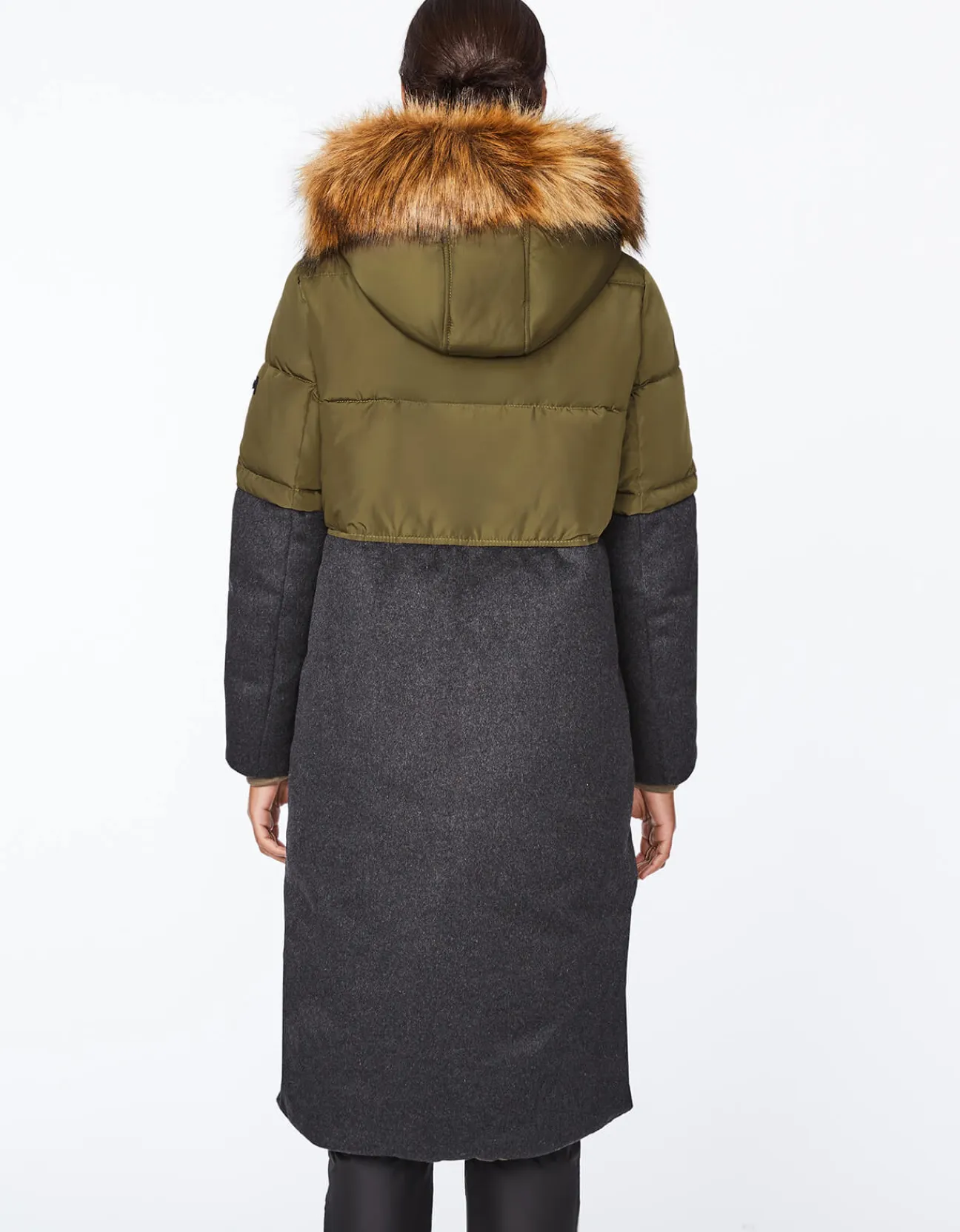 Bernardo Fashions Outdoorsy Wool Combo Puffer Coat>Women Heavy Winter Coats