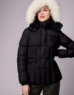 Bernardo Fashions Park City Vegan Fur Trim Puffer Jacket>Women Jackets