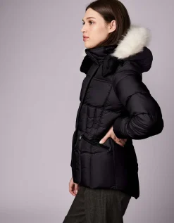 Bernardo Fashions Park City Vegan Fur Trim Puffer Jacket>Women Jackets