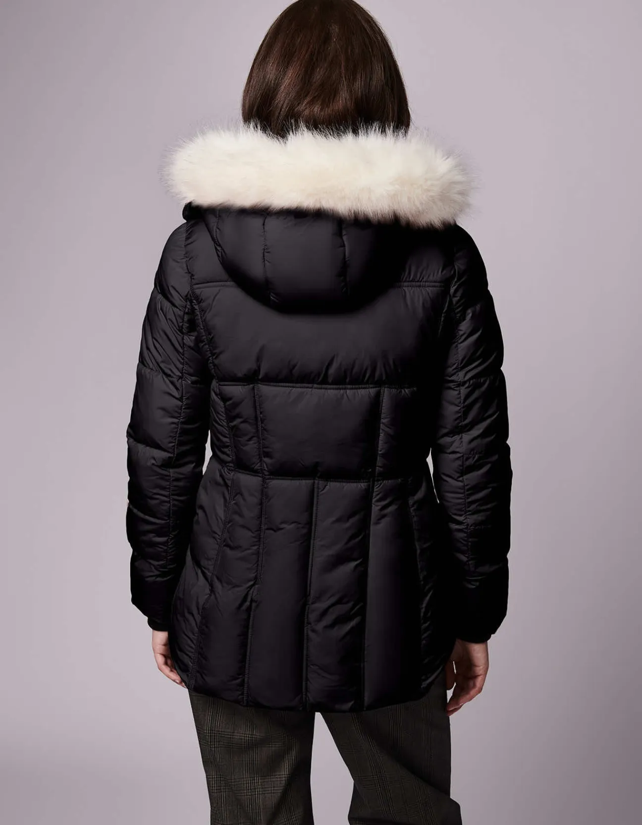 Bernardo Fashions Park City Vegan Fur Trim Puffer Jacket>Women Jackets