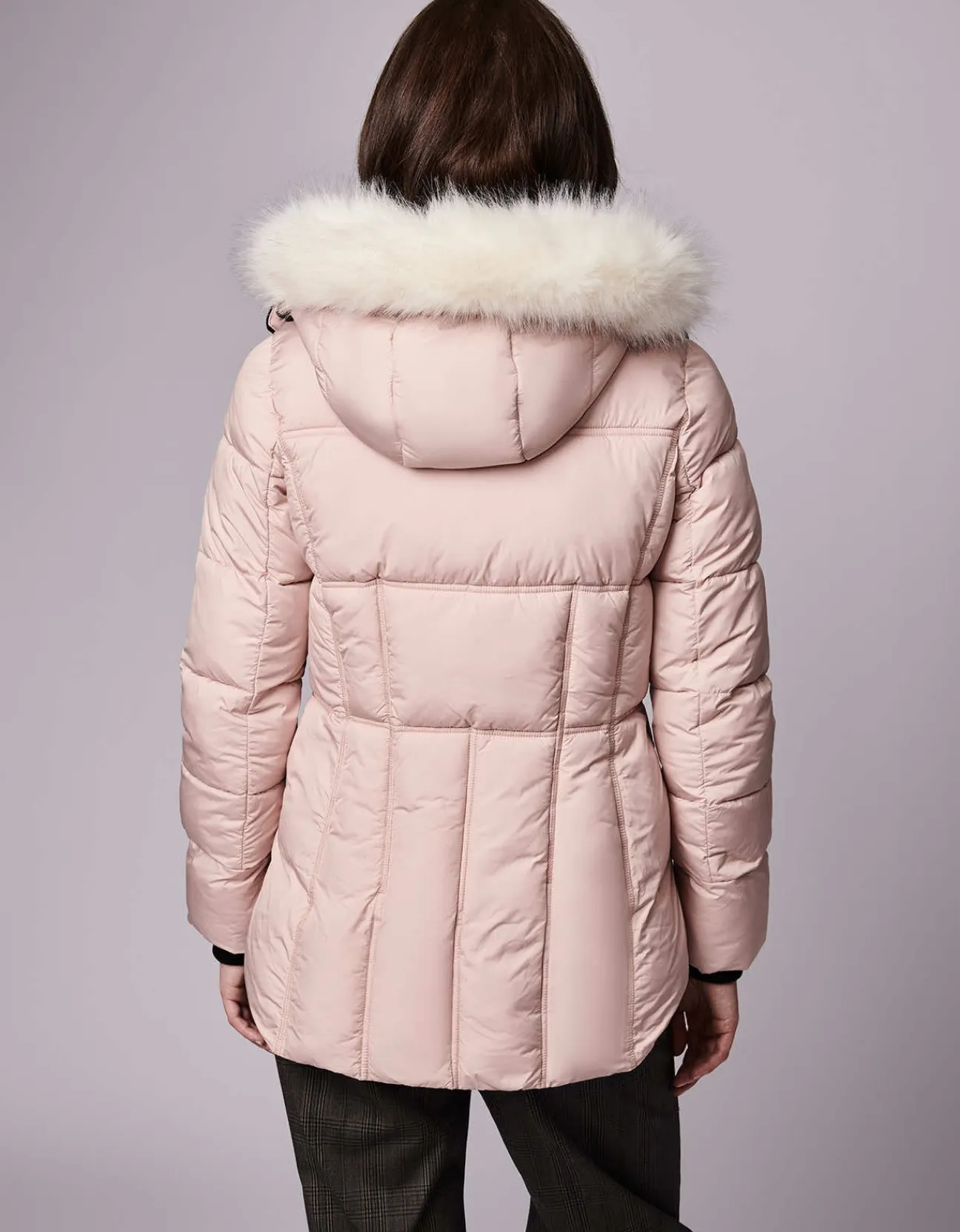 Bernardo Fashions Park City Vegan Fur Trim Puffer Jacket>Women Jackets