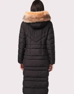 Bernardo Fashions Regal Vegan Fur Trim Winter Puffer Coat>Women Heavy Winter Coats