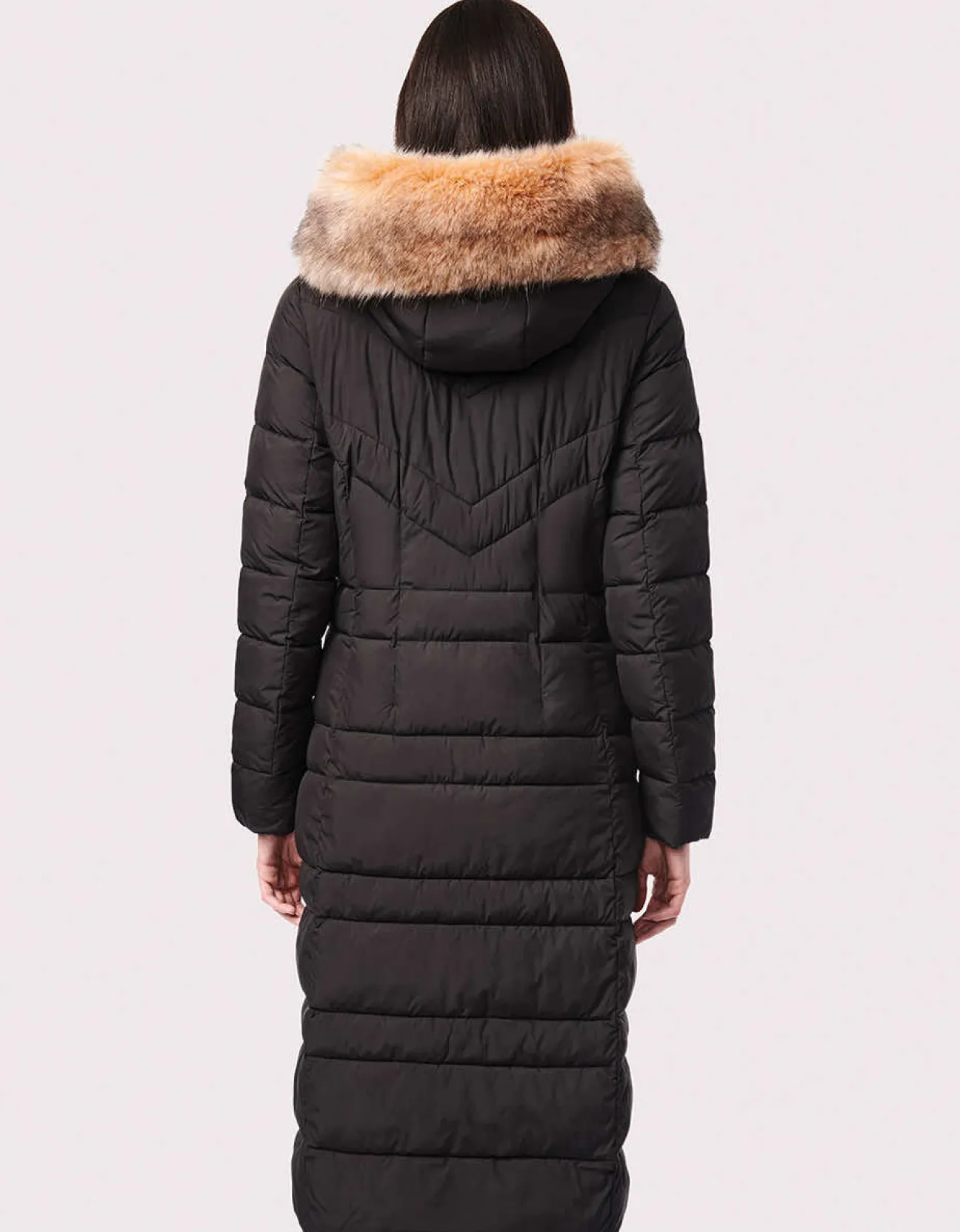 Bernardo Fashions Regal Vegan Fur Trim Winter Puffer Coat>Women Heavy Winter Coats