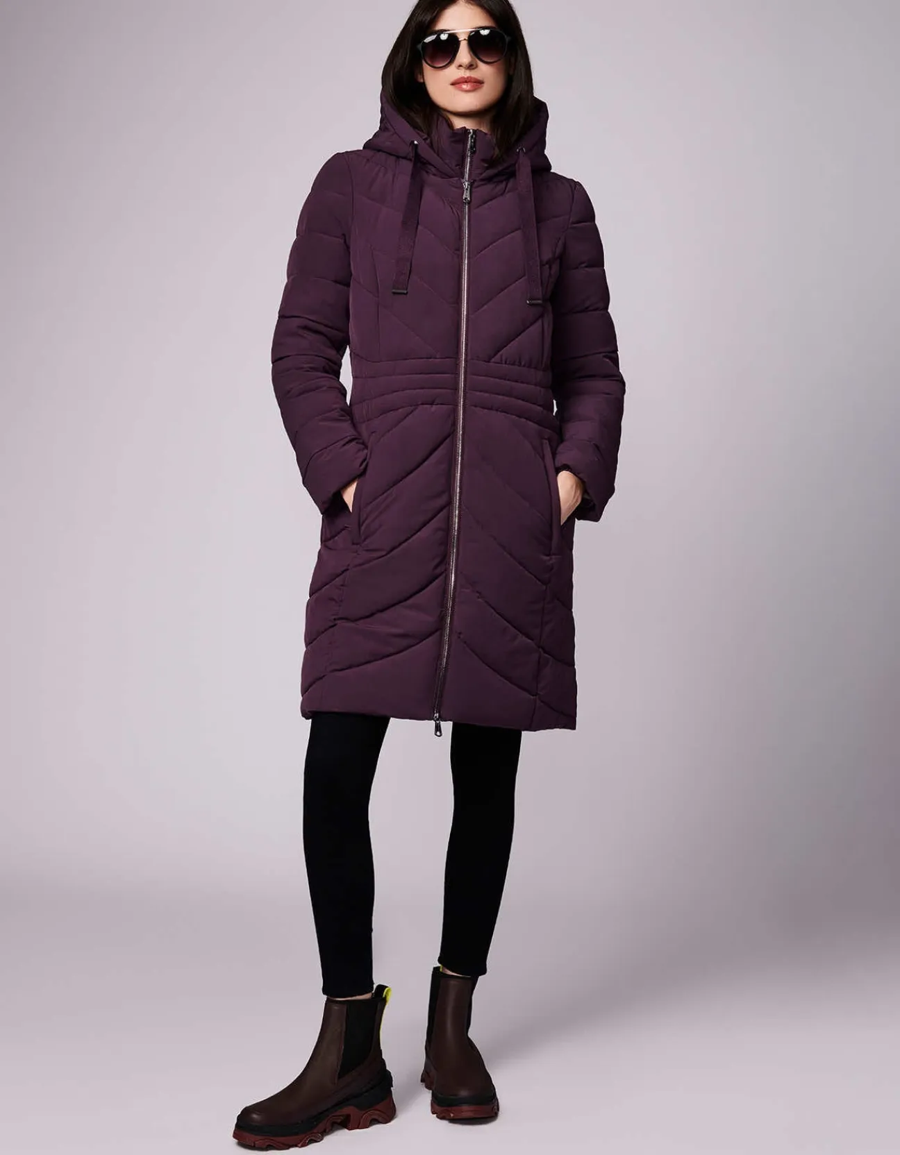 Bernardo Fashions Removable Bib Puffer Jacket>Women Walkers