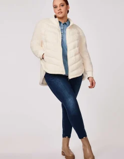 Bernardo Fashions Roundabout High Low Puffer Jacket - Curve>Women Jackets