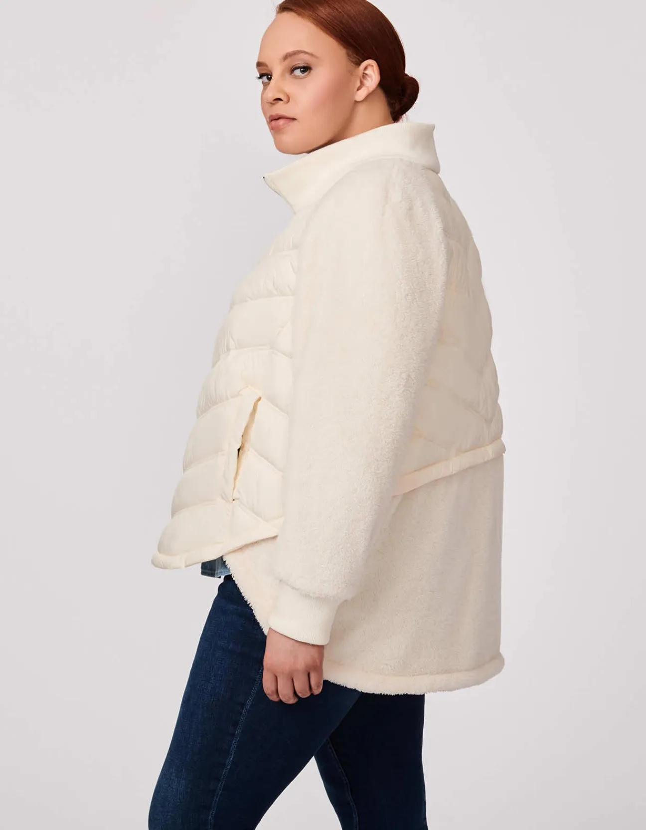 Bernardo Fashions Roundabout High Low Puffer Jacket - Curve>Women Jackets