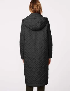 Bernardo Fashions Snappy Moves Long Quilted Puffer Coat>Women Long Coats