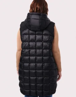 Bernardo Fashions Square Hooded Puffer Vest - Curve>Women Vests