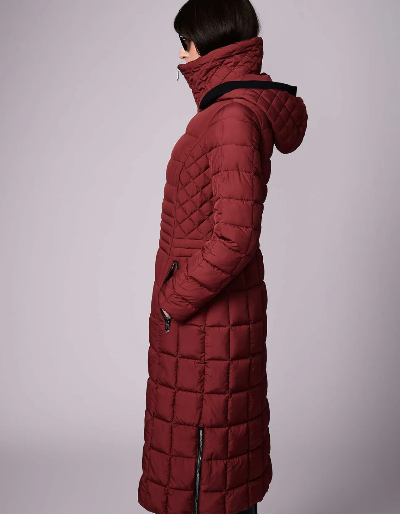 Bernardo Fashions St. Moritz Long Puffer Coat>Women Long Coats