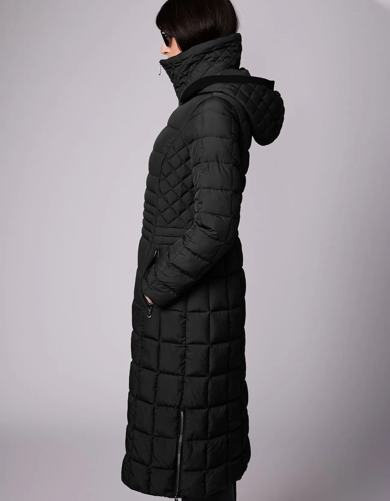 Bernardo Fashions St. Moritz Long Puffer Coat>Women Long Coats