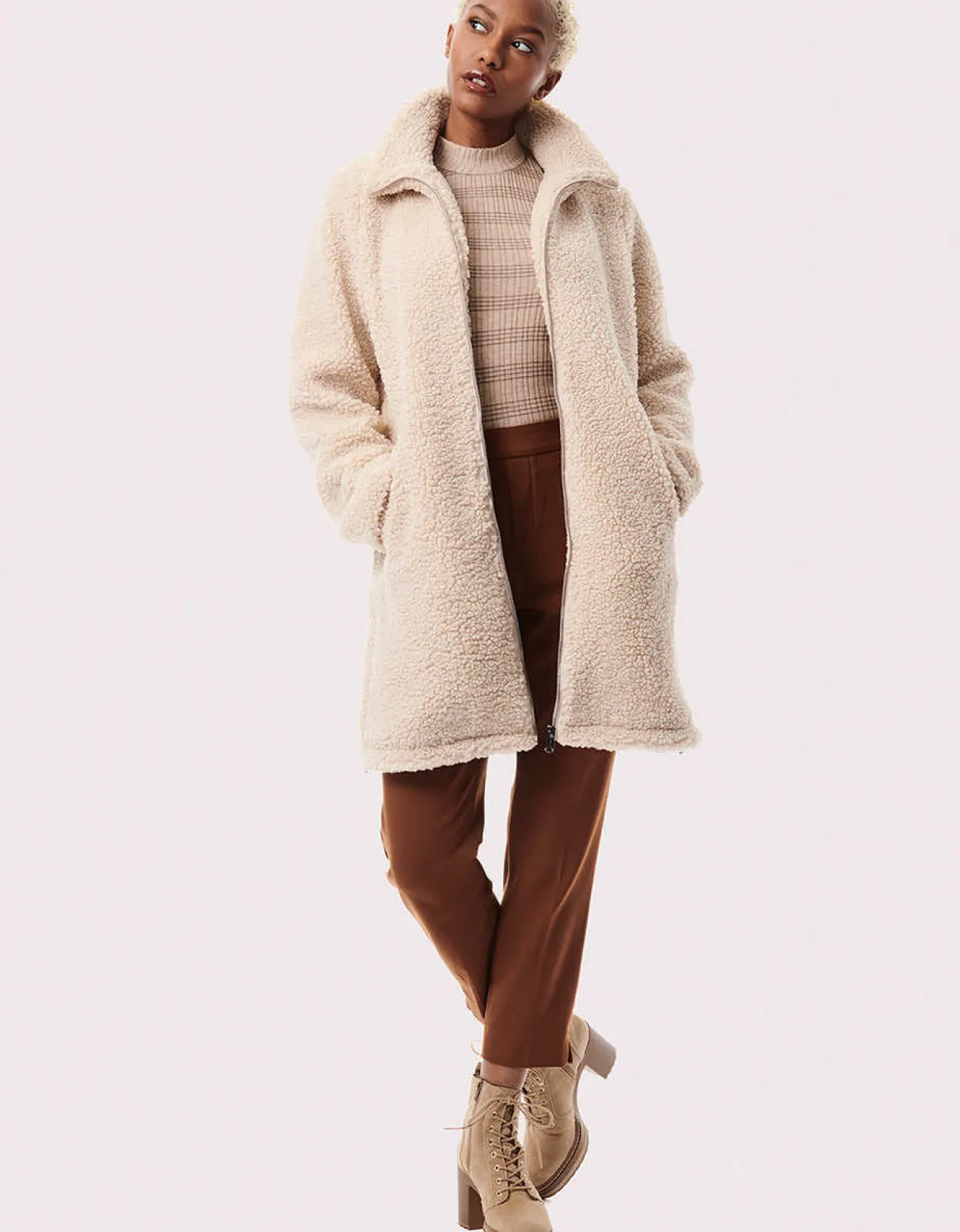 Bernardo Fashions Teddy Touch Vegan Fur Coat>Women Vegan Fur