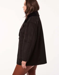 Bernardo Fashions Vegan Shearling Jacket - Curve>Women Vegan Fur