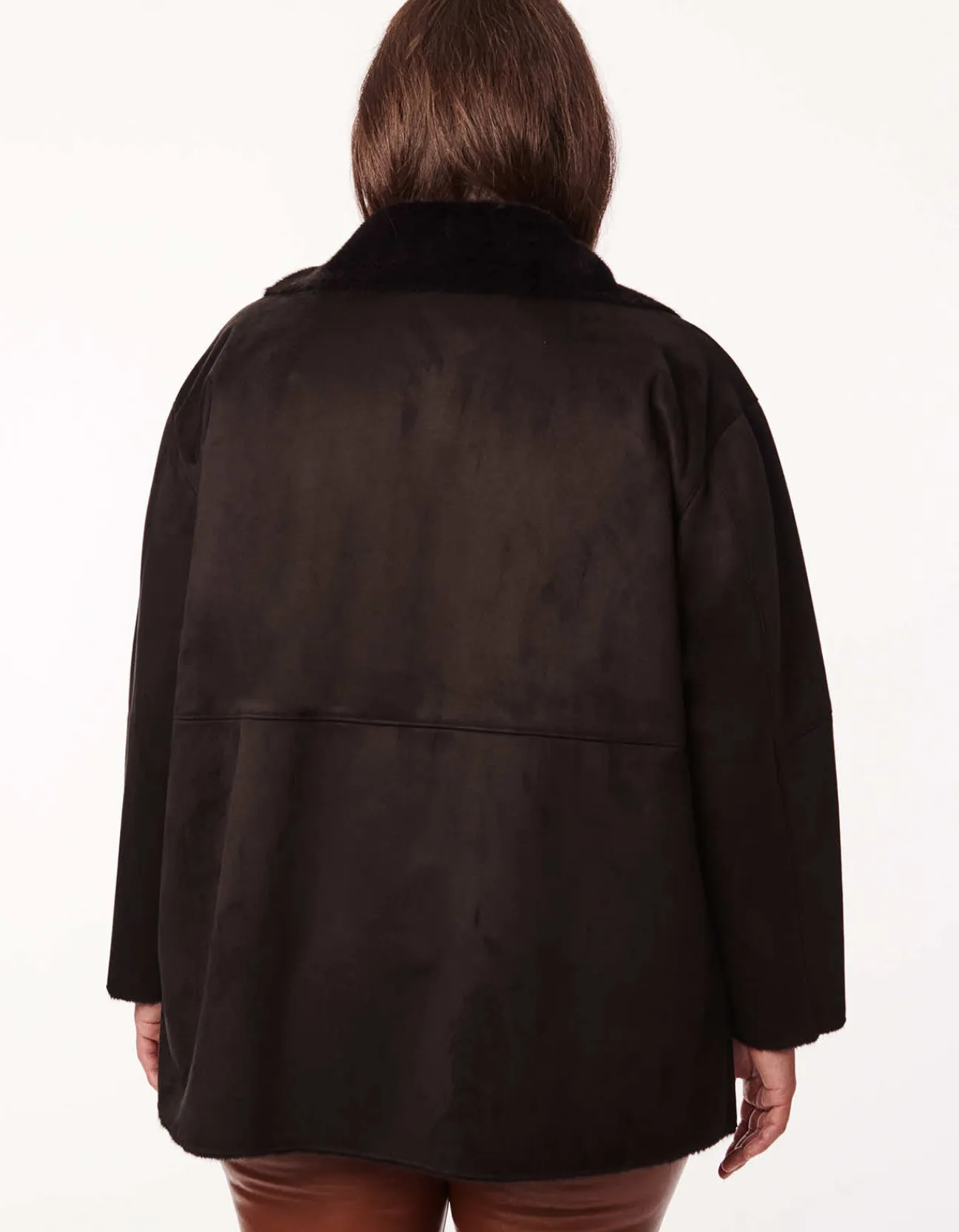 Bernardo Fashions Vegan Shearling Jacket - Curve>Women Vegan Fur