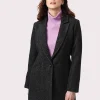 Bernardo Fashions Vegan Wool Herringbone Blazer Jacket>Women Wool