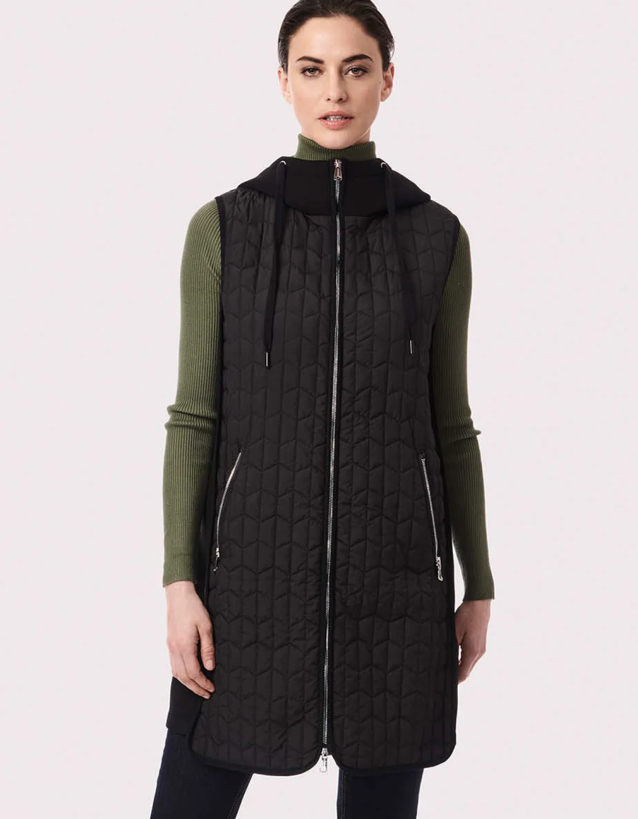 Bernardo Fashions Vista Light Hooded Puffer Vest>Women Vests